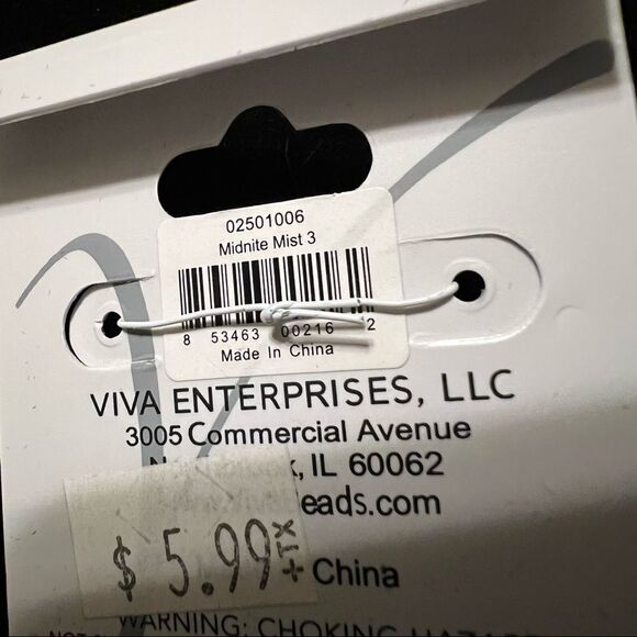 Handmade Clay Beads Tea Leaf, Midnight Mist and Black Lace set of 3 - Picture 4 of 6